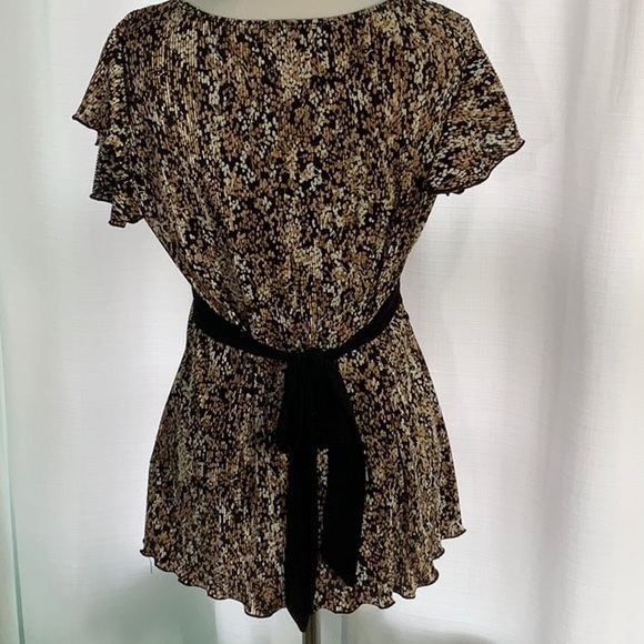 Tunic Top Brown Black Tan Dress Barn - Picture 3 of 6